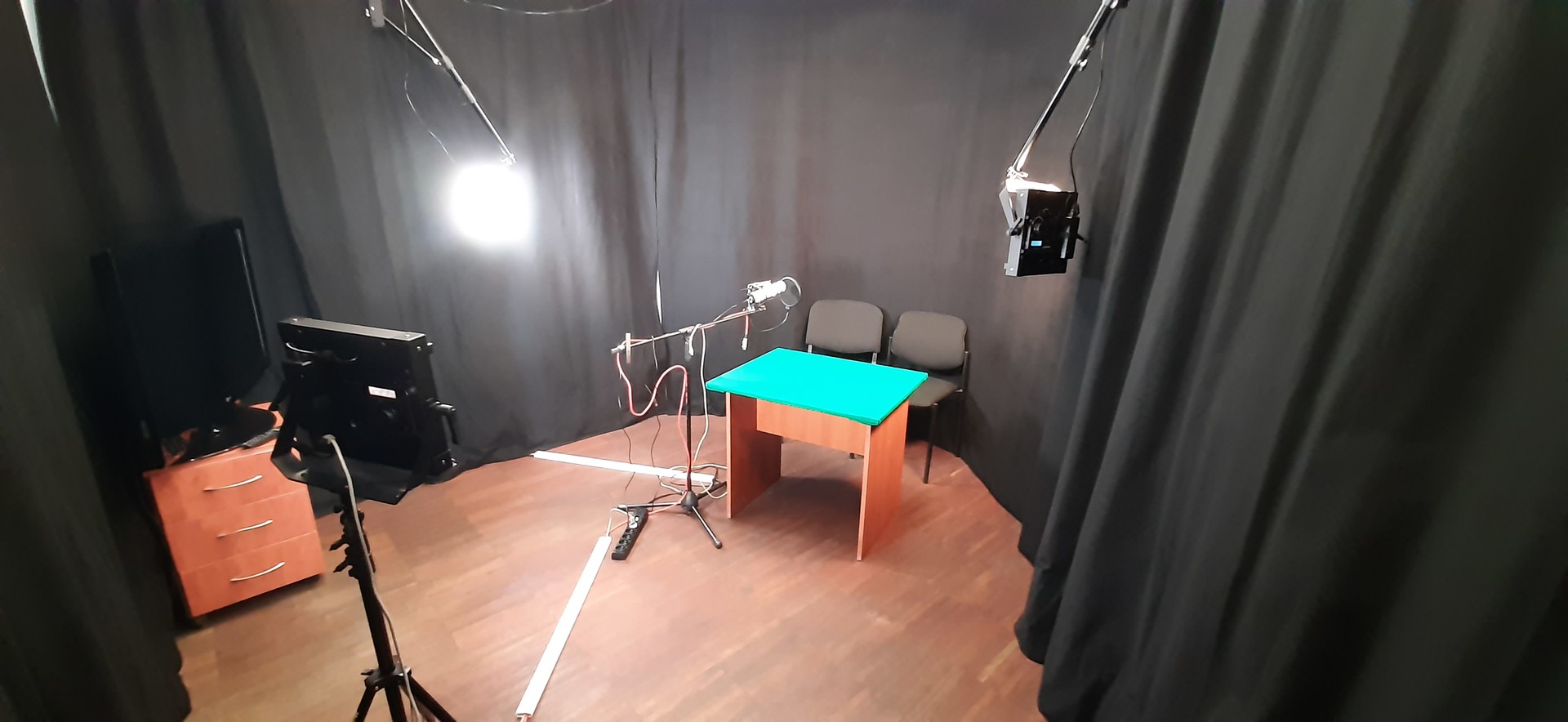 Widok studia AV CZN AWF Katowice