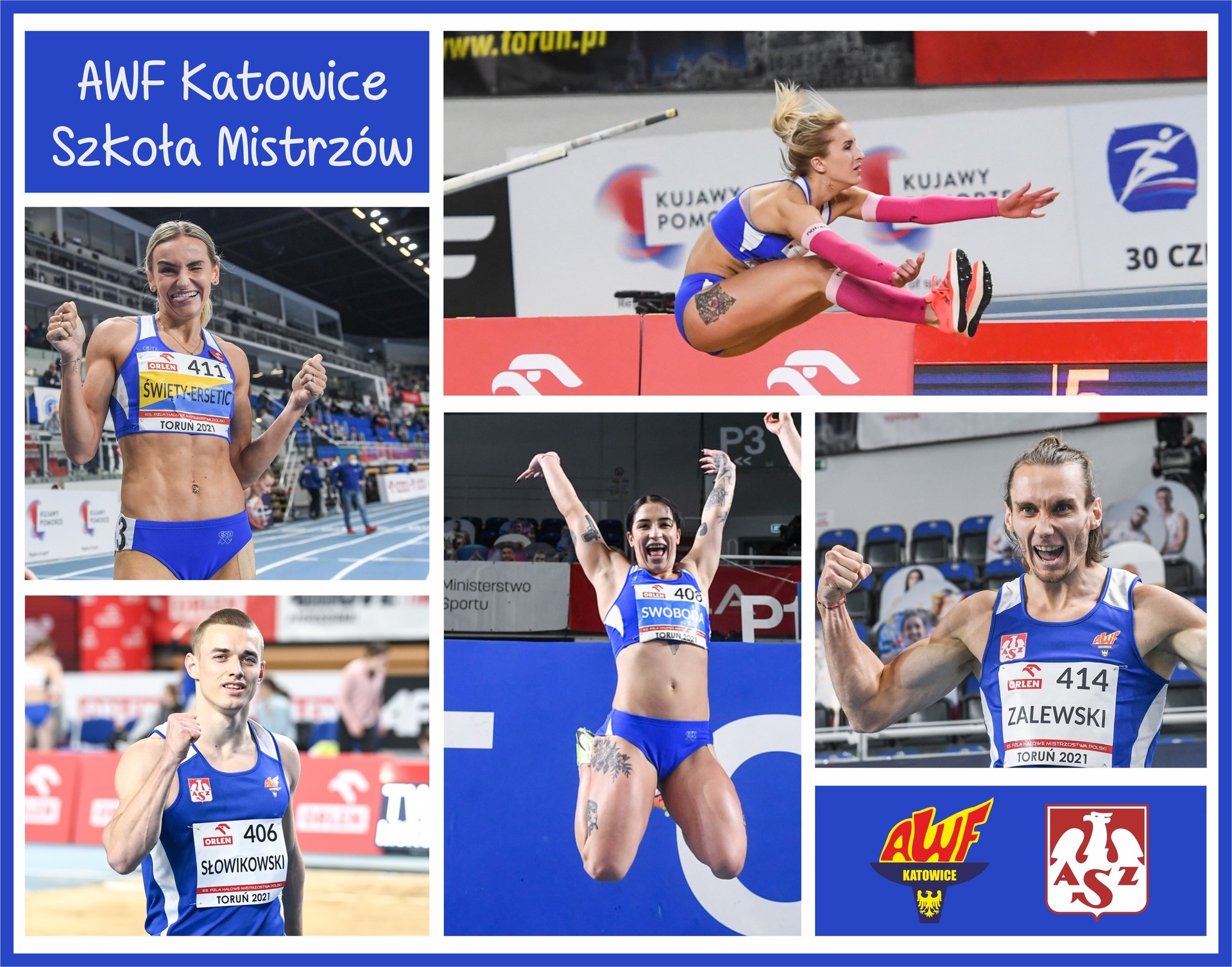 Plakat AWF Katowice Szkoła Mistrzów