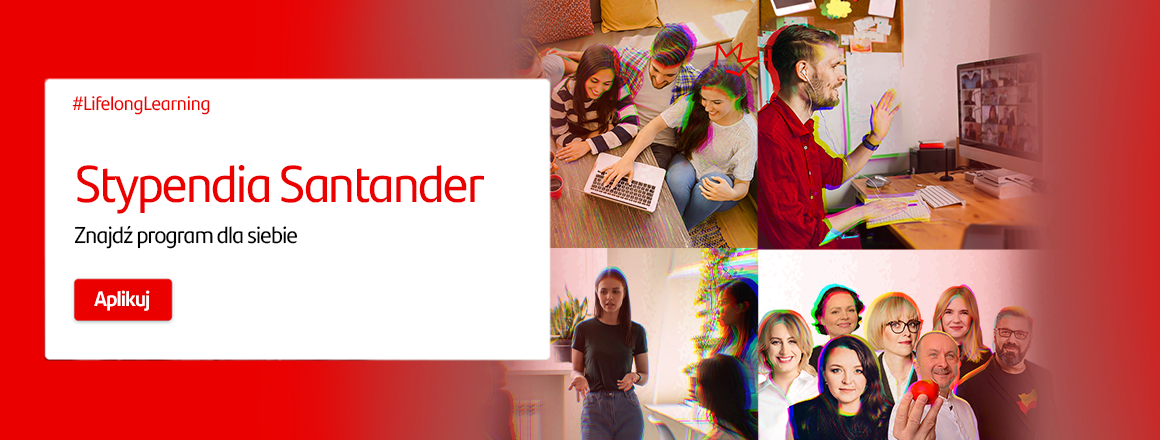 Baner Stypendia Santander