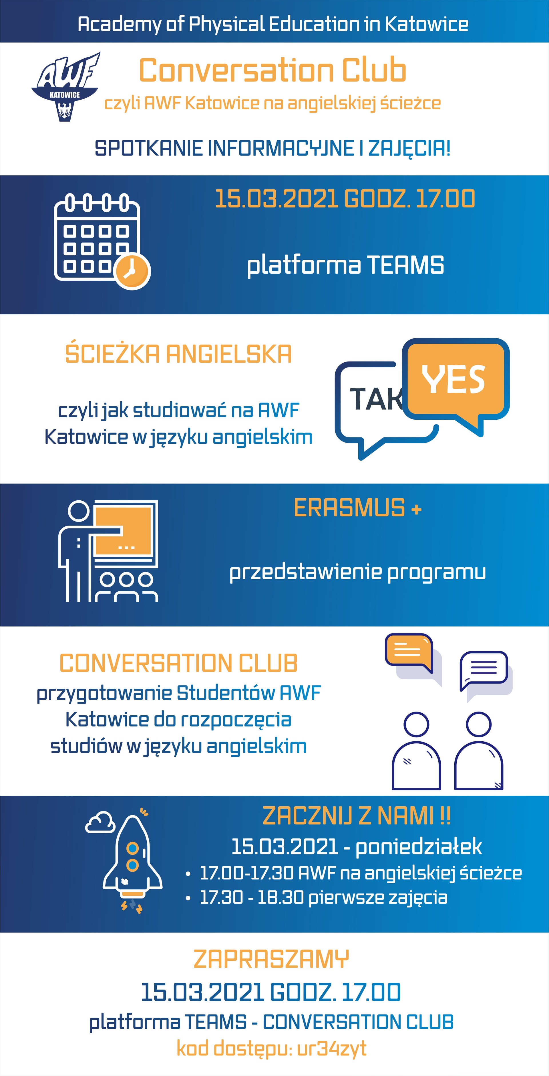 Plakat Conversation Club