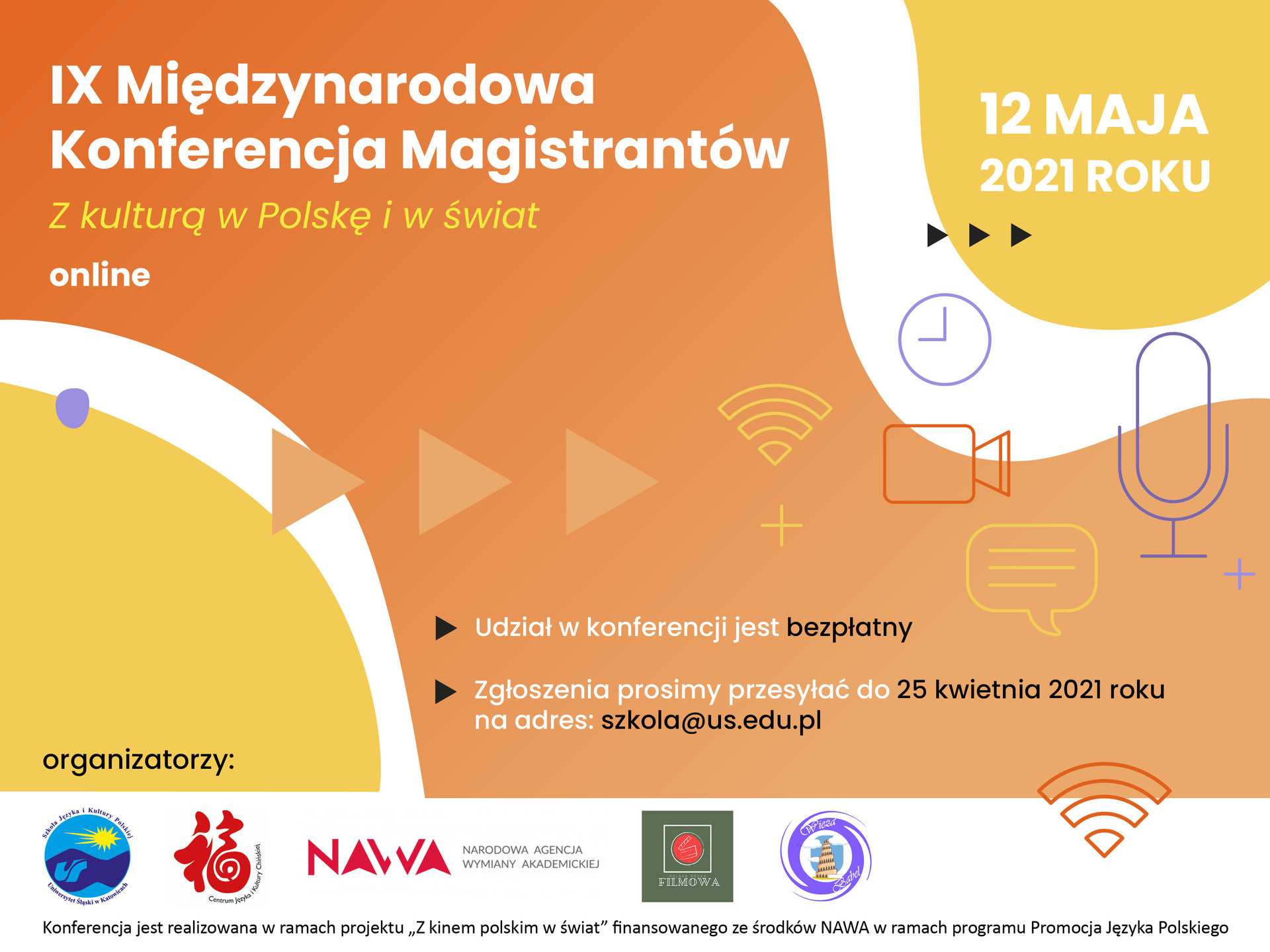 Plakat IX Międzynarodowej Konferencji Magistrantów