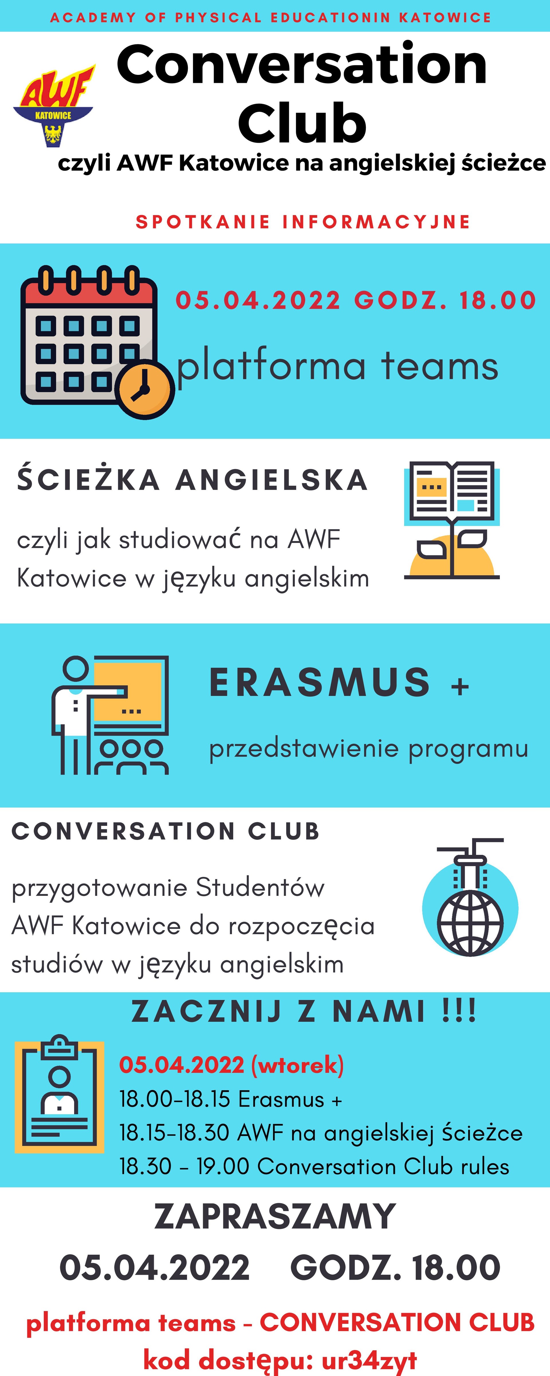 Plakat Conversation Club