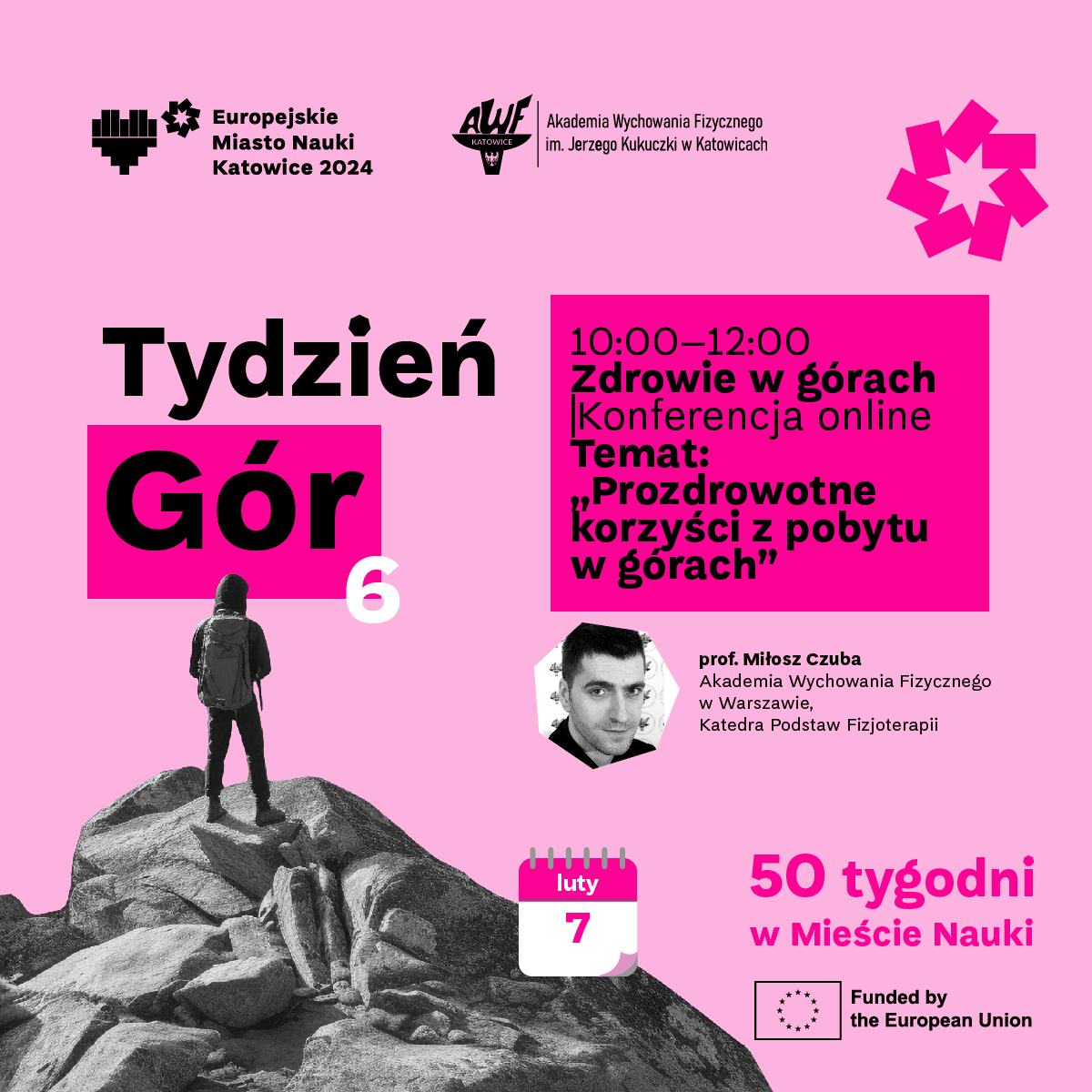 Tydzieńgór, konferencja nukowa " Prozdrowotne korzyści z pobytu w górach. prof. Miłosz Czuba 