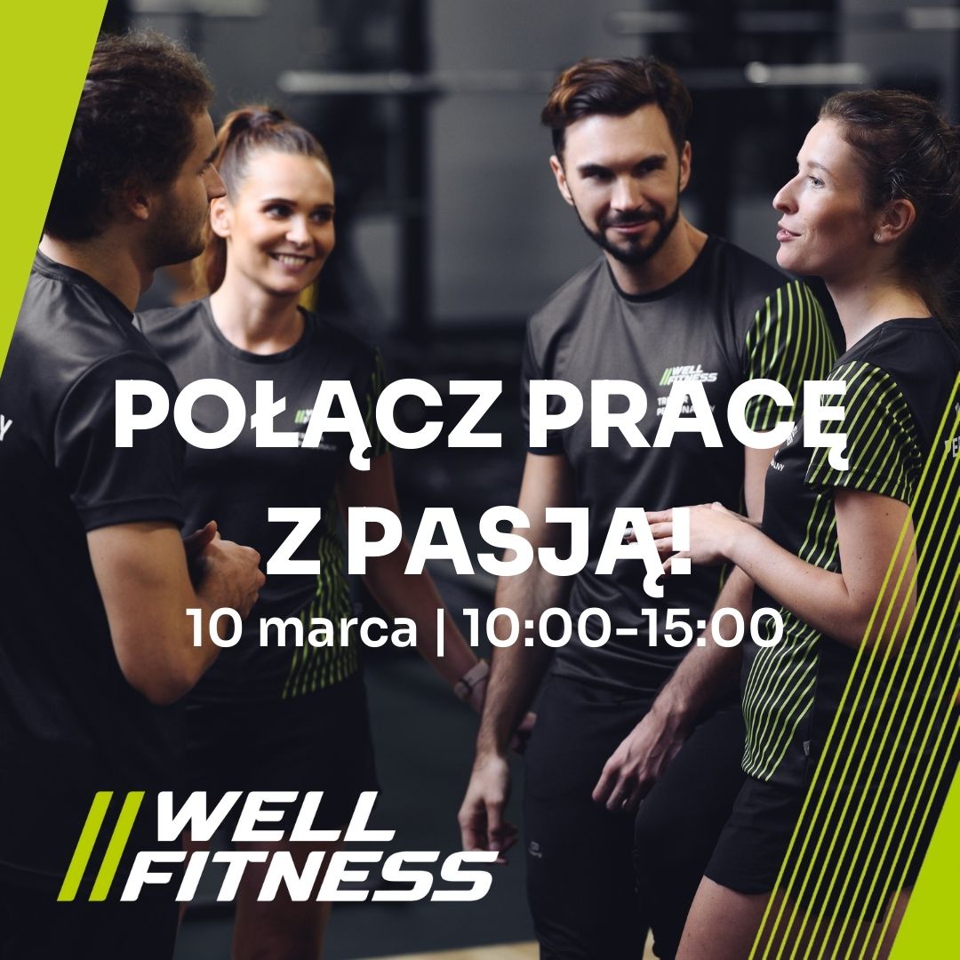 Plakat Stoisko promocyjne Akademickiego Biura Karier i Well Fitness