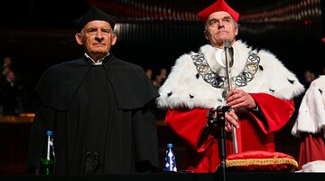 Profesor Jerzy Buzek i Rektor AWF Katowice prof. dr hab. n.med. Andrzej Małecki