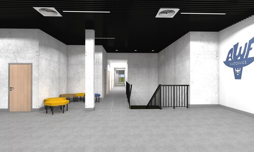 Galeria wizualizacja hala mikołowska