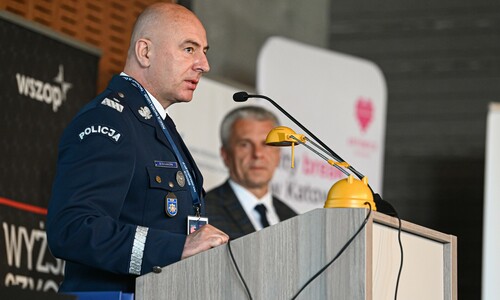 Przem&oacute;wienie reprezentanta Śląskiej Policji