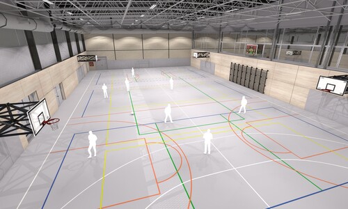 Galeria wizualizacja hala mikołowska